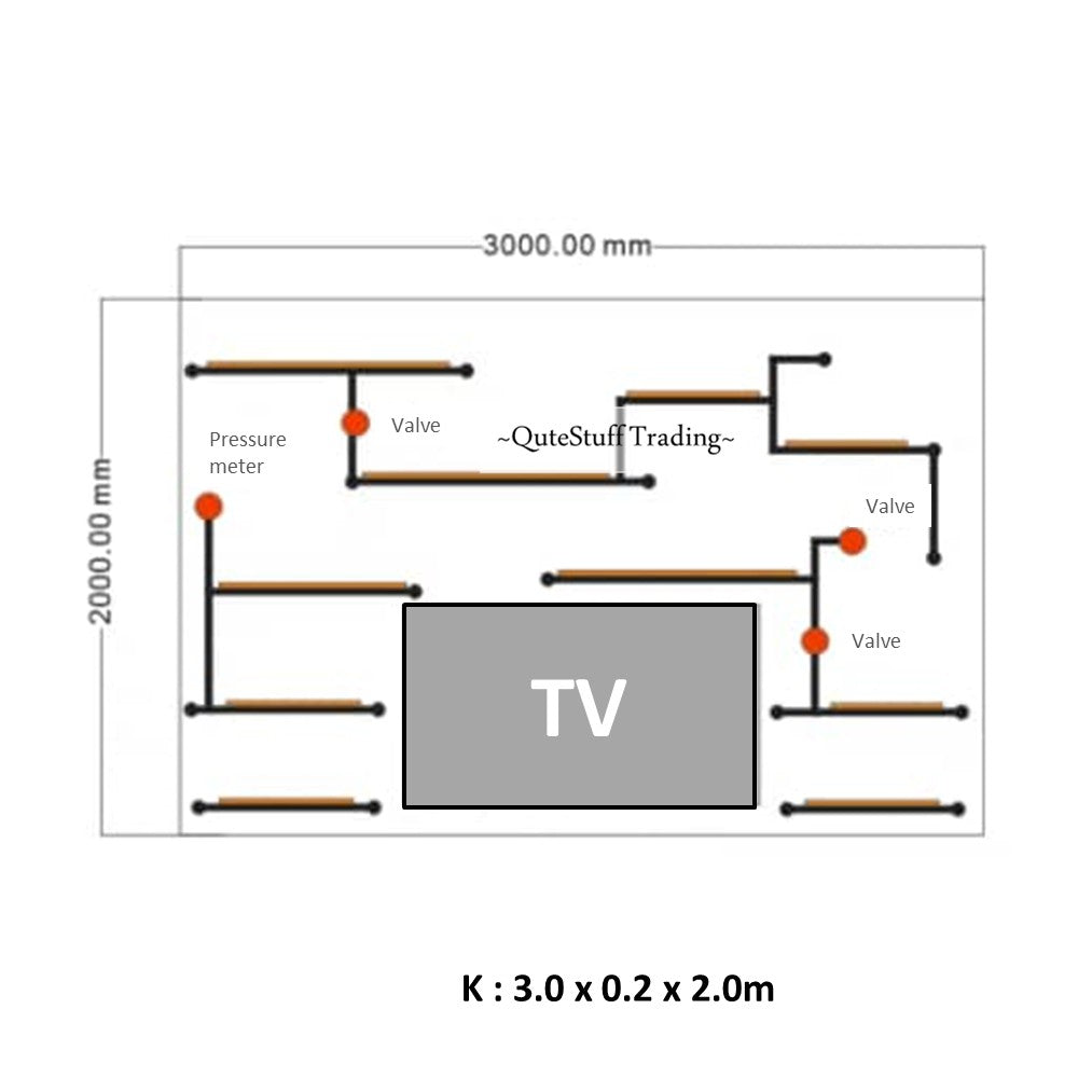 WALL SHELVES - RUBBERWOOD