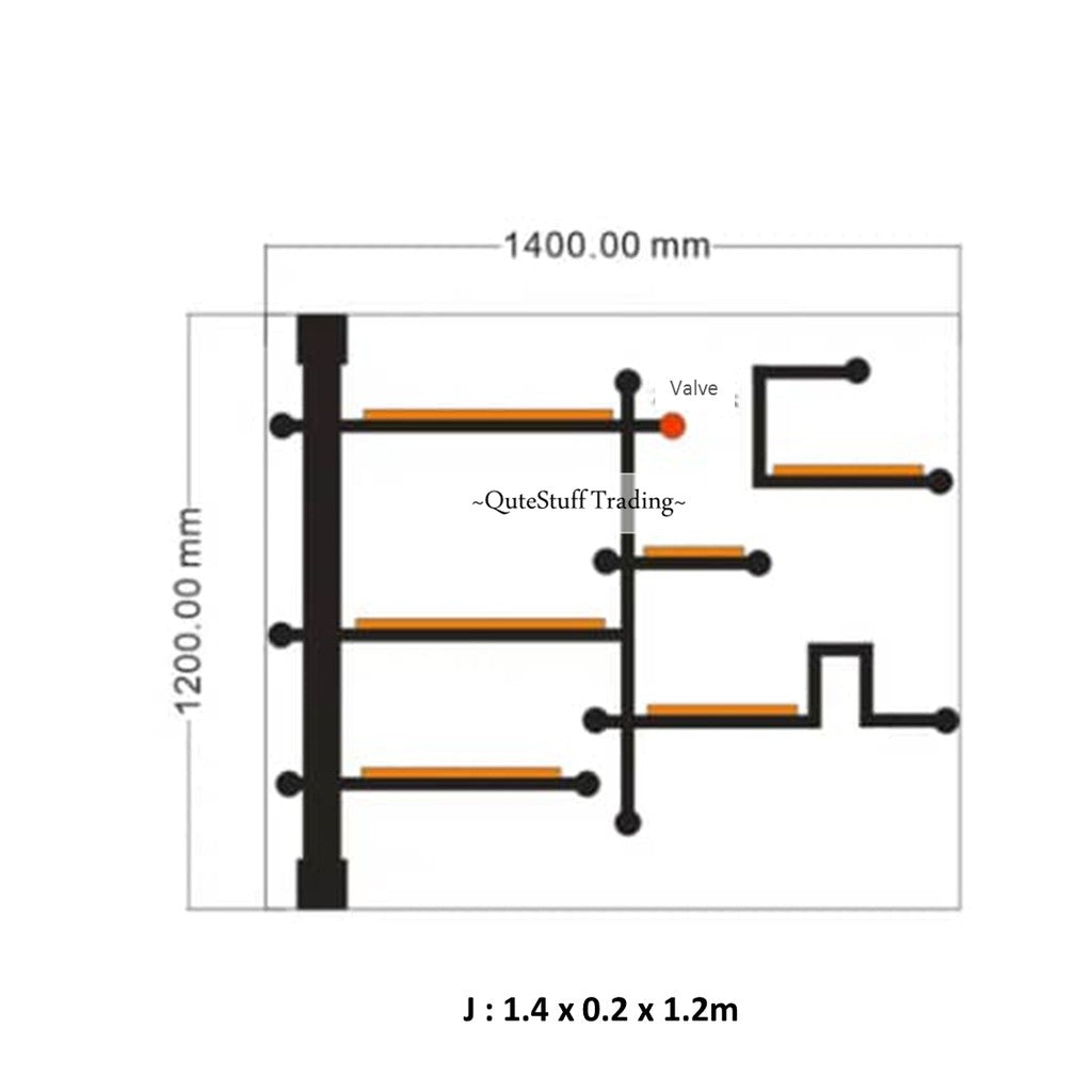 WALL SHELVES - RUBBERWOOD