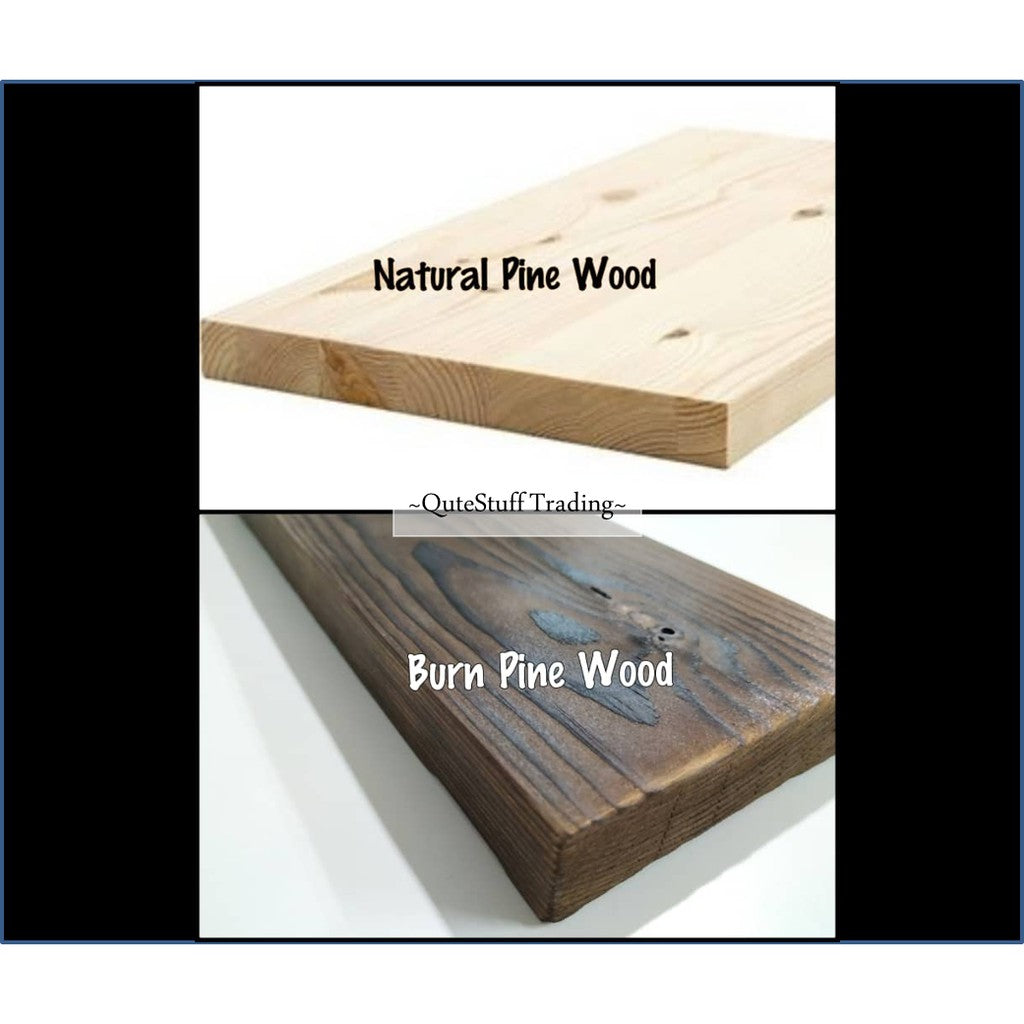 1 LAYER WALL SHELVES - RUBBERWOOD II