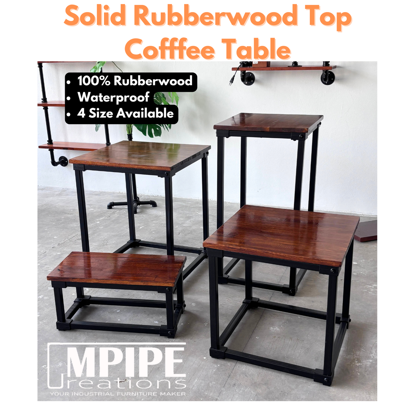 HOLLOW COFFEE TABLE & STOOL