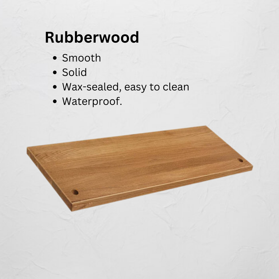 WALL SHELVES - RUBBERWOOD