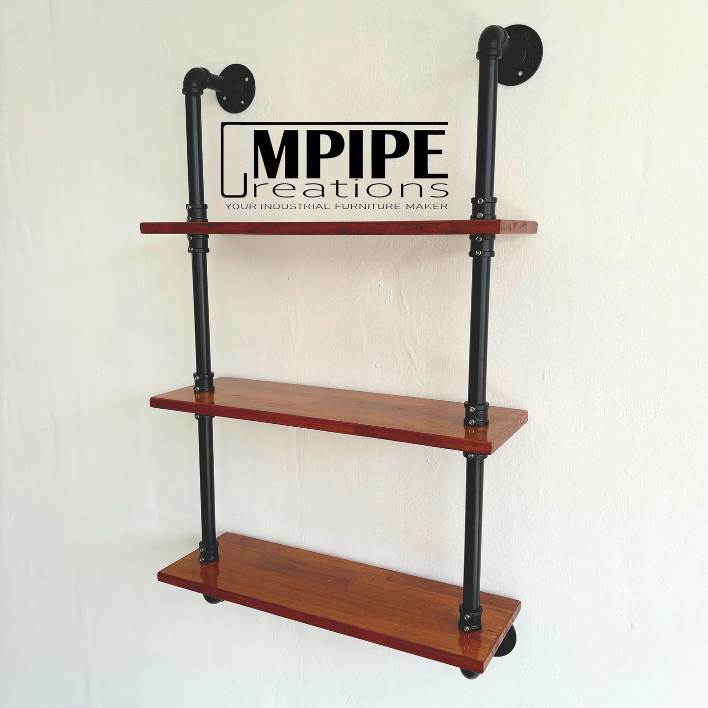 3 LAYERS WALL SHELVES - RUBBERWOOD