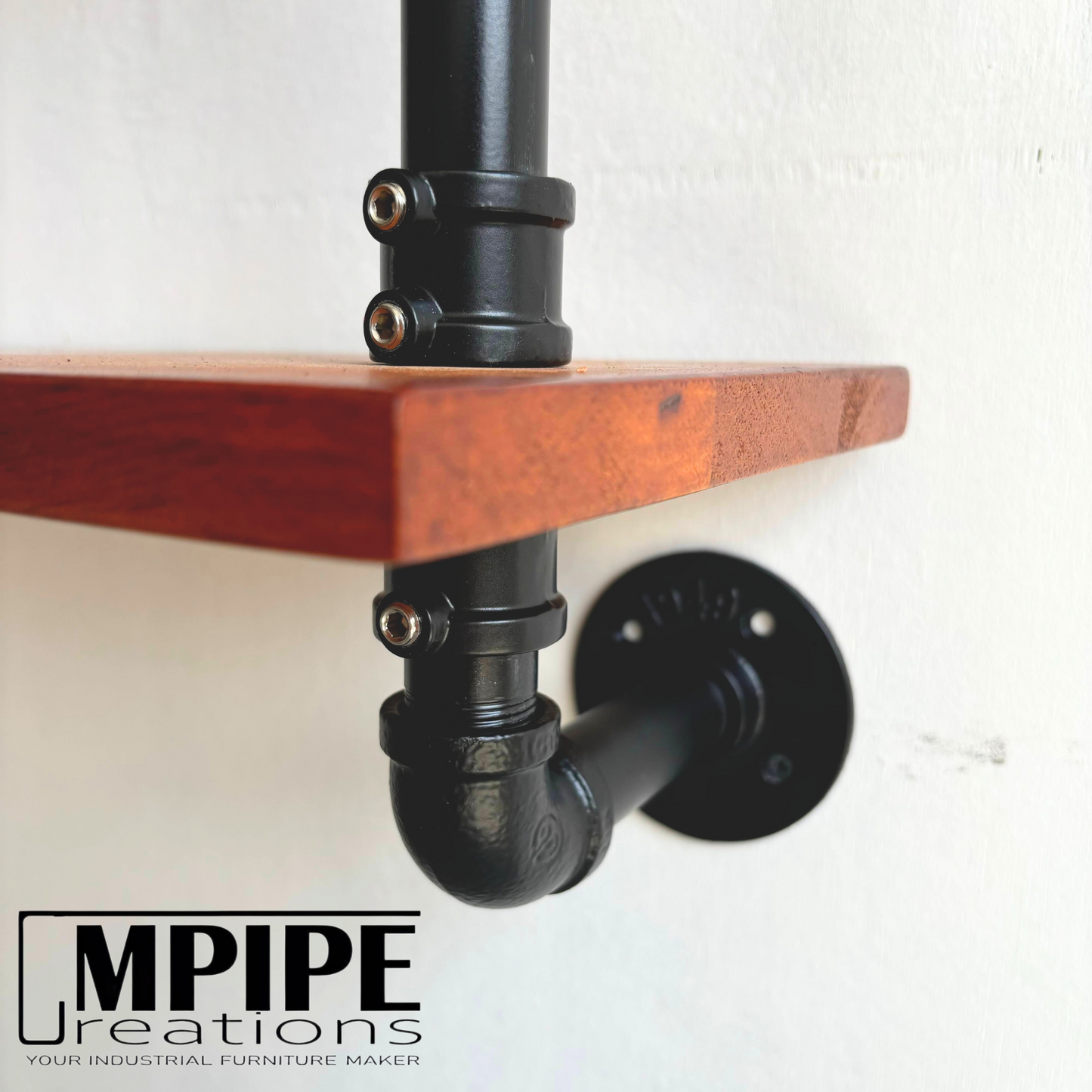2 LAYERS WALL SHELVES - RUBBERWOOD