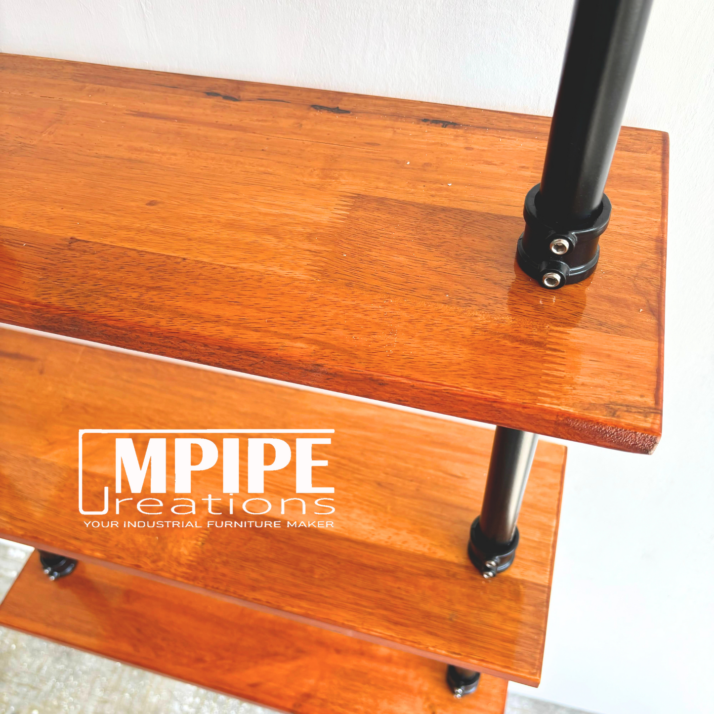 2 LAYERS WALL SHELVES - RUBBERWOOD