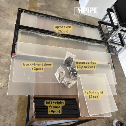 Acrylic Display Box with Aluminium Profile Frame