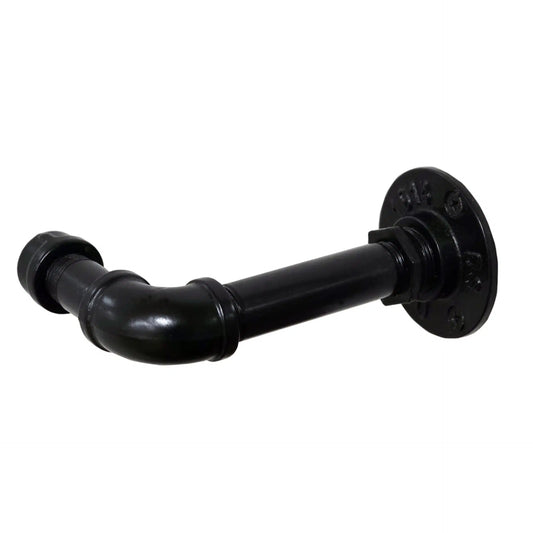 PAIR OF CURTAIN TIE BACKS - POWDER COATED BLACK