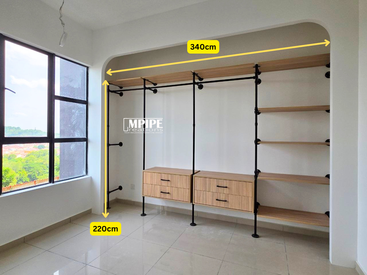 CODE: Wardrobe: 3773 / Partition: 1800 - @ The Jalil Residensi, Seri Kembangan