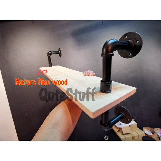 1 LAYER WALL SHELVES - RUBBERWOOD II