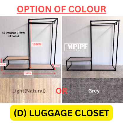 HOLLOW CLOSET ORGANIZER (DRAWER, CABINET, ROTATING MIRROR)