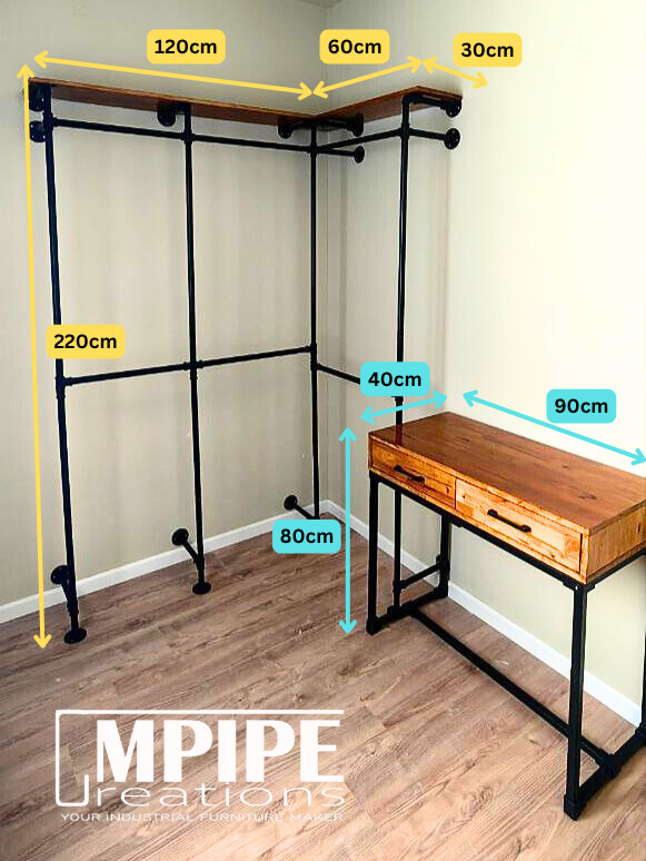 CODE:  Clothing Rack(1288) & Dressing Table(900)- @OUG
