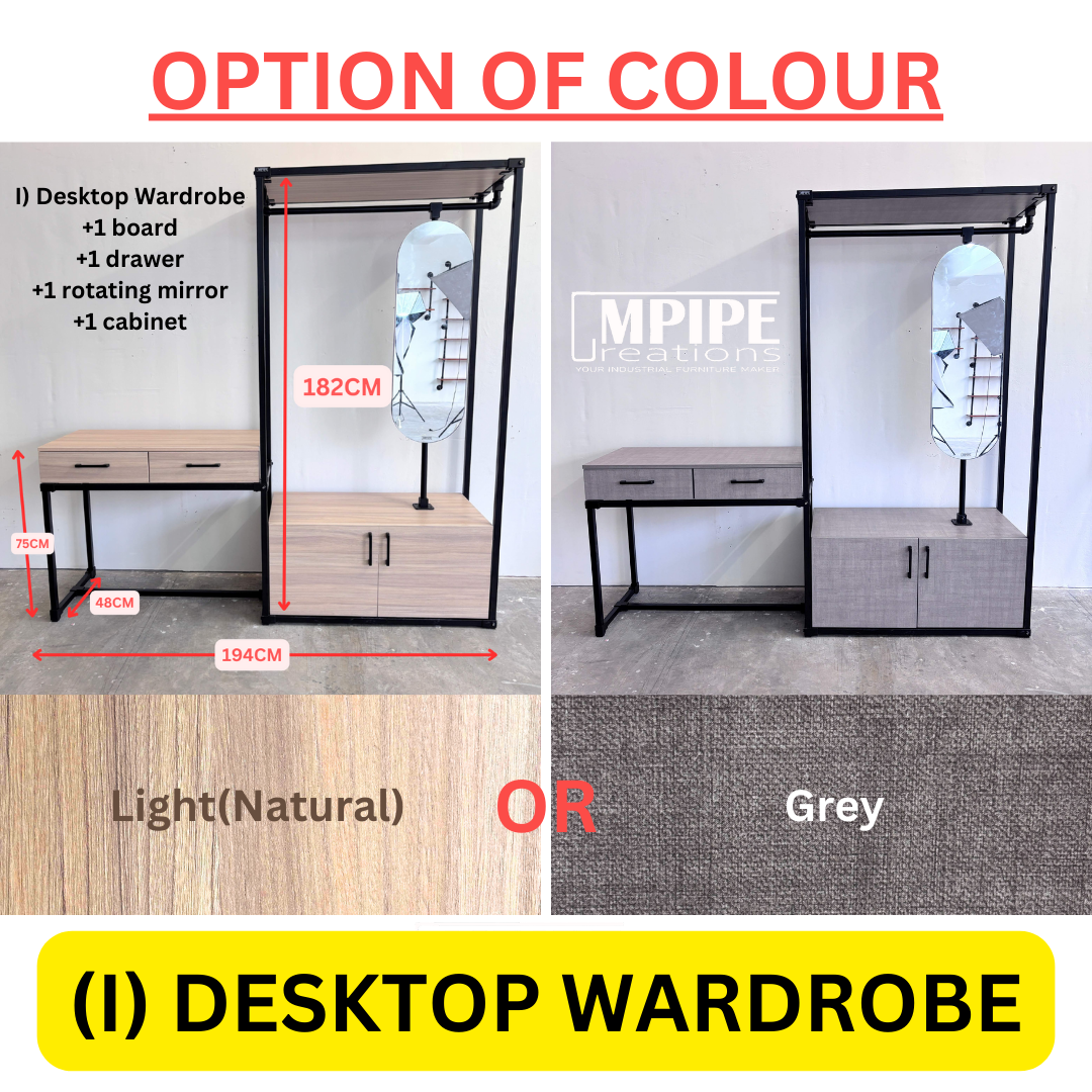 HOLLOW CLOSET ORGANIZER (DRAWER, CABINET, ROTATING MIRROR)