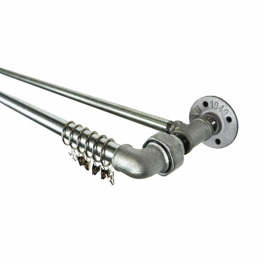 DOUBLE CURTAIN POLES - ORIGINAL SILVER