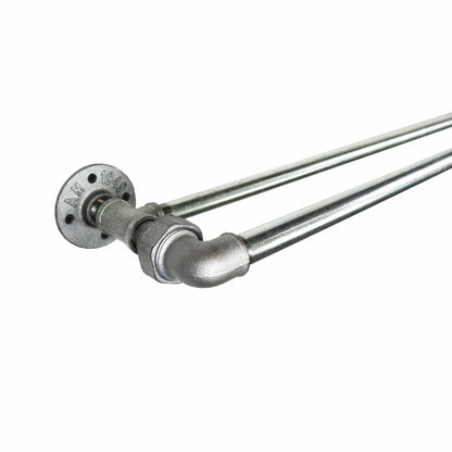 DOUBLE CURTAIN POLES - ORIGINAL SILVER