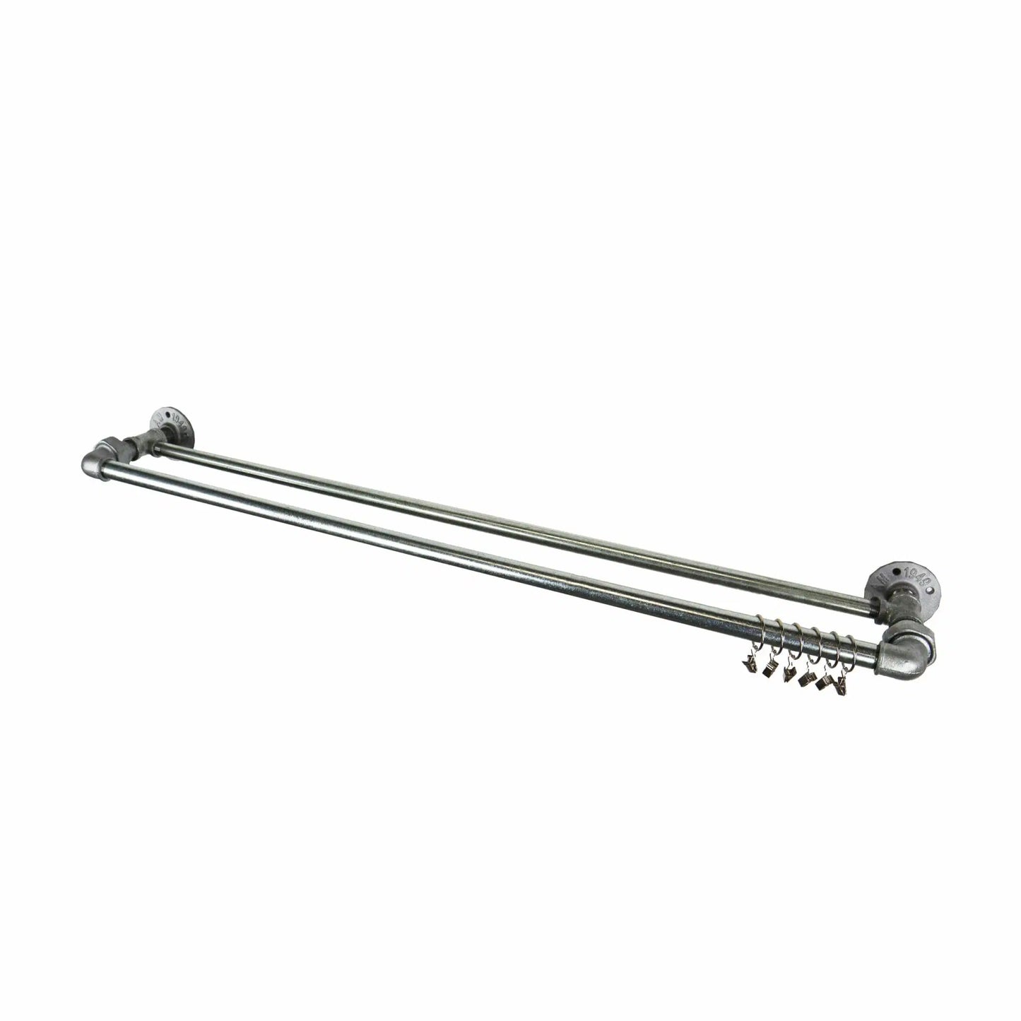 DOUBLE CURTAIN POLES - ORIGINAL SILVER
