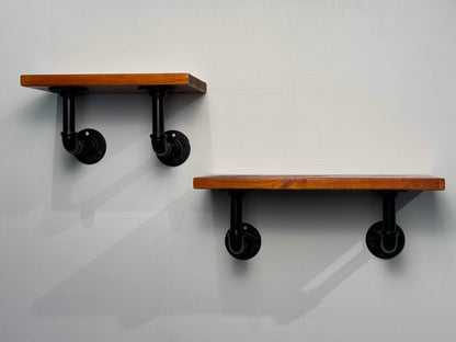 1 LAYER WALL SHELVES - RUBBERWOOD I