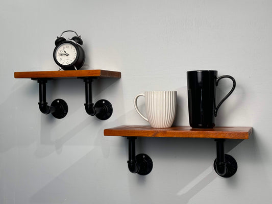 1 LAYER WALL SHELVES - RUBBERWOOD I