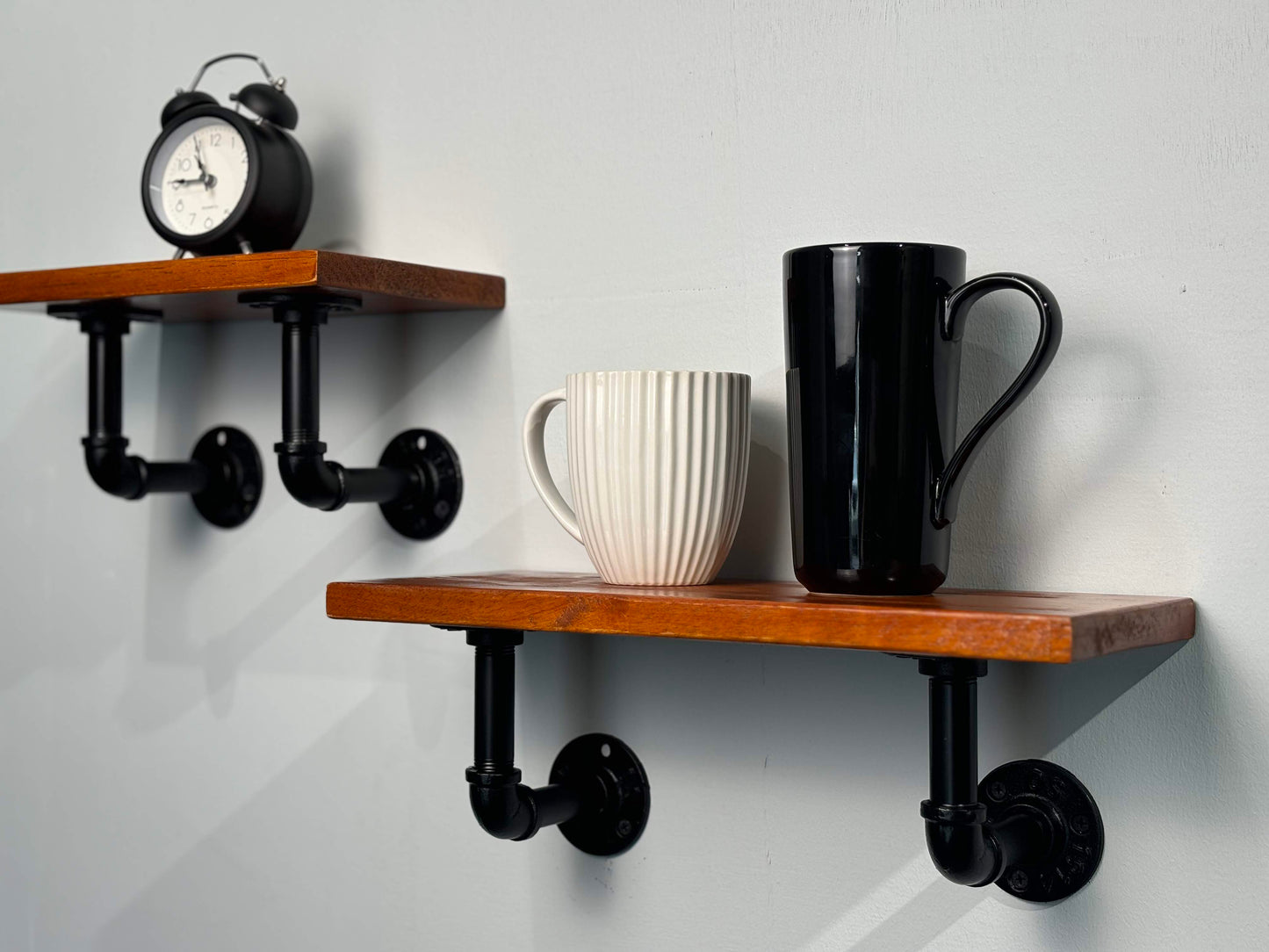 1 LAYER WALL SHELVES - RUBBERWOOD I