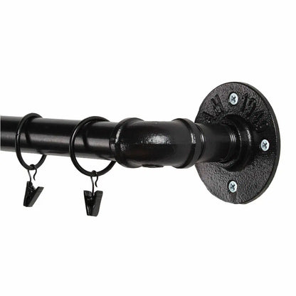 CURTAIN POLES - POWDER COATED BLACK