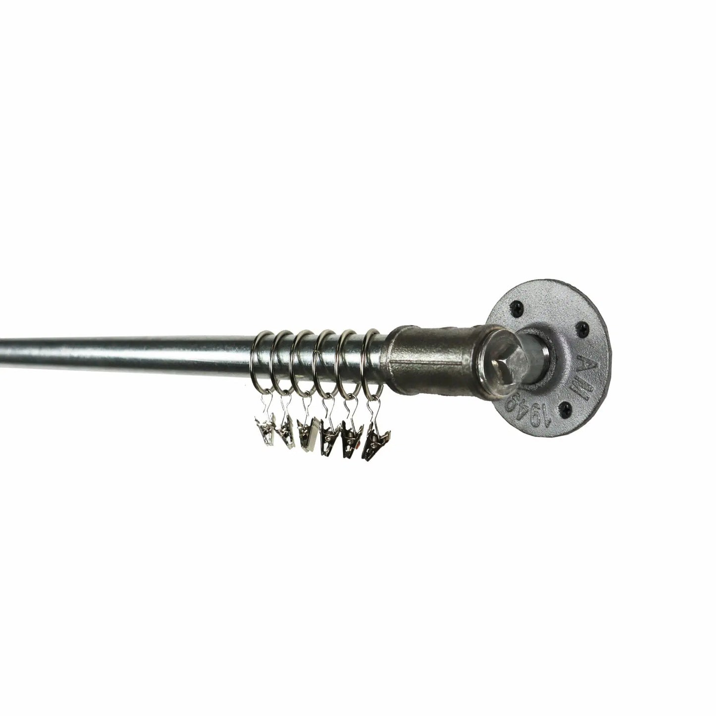 TEE NUT CURTAIN POLES - ORIGINAL SILVER