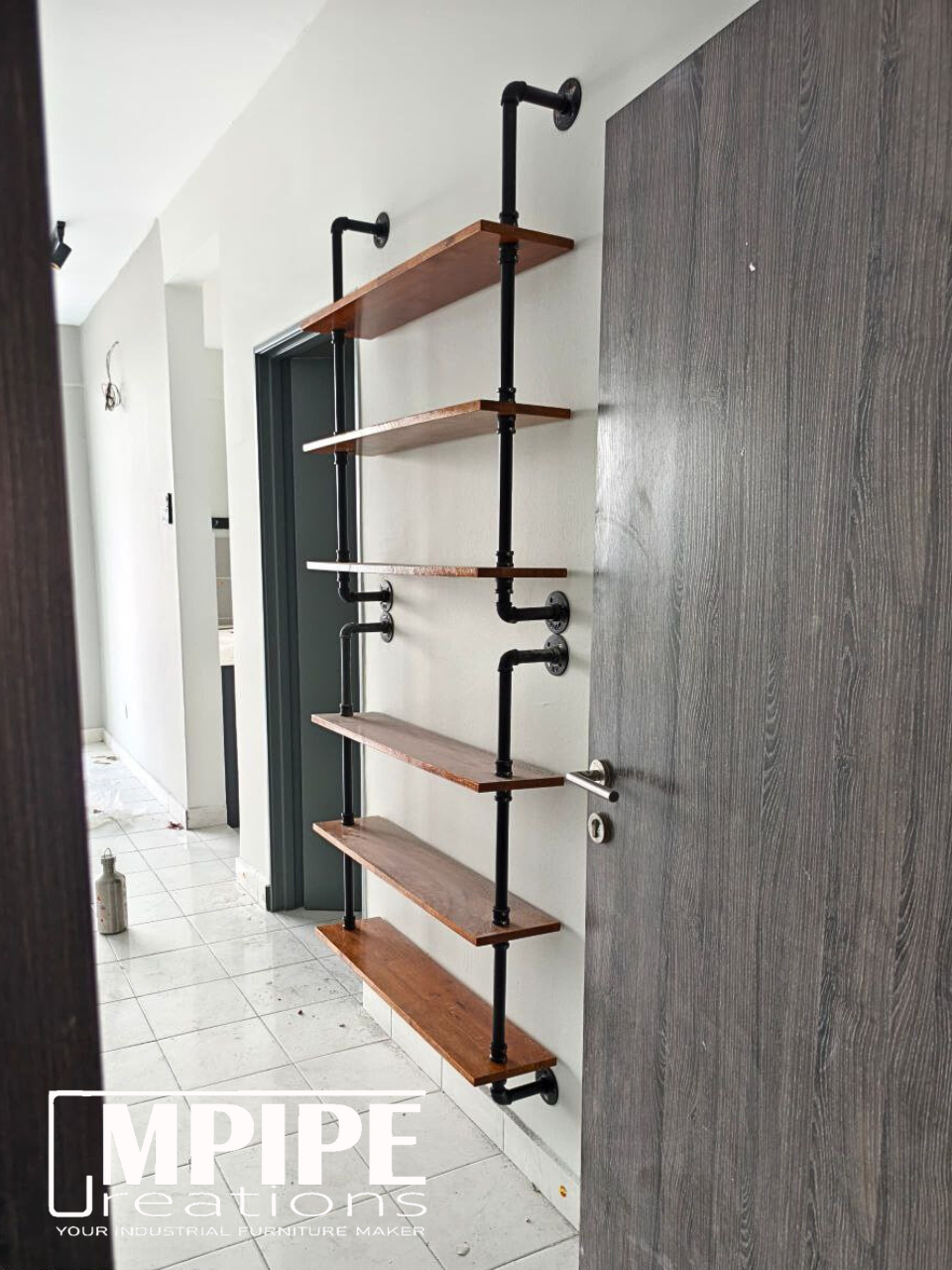 3 LAYERS WALL SHELVES - RUBBERWOOD