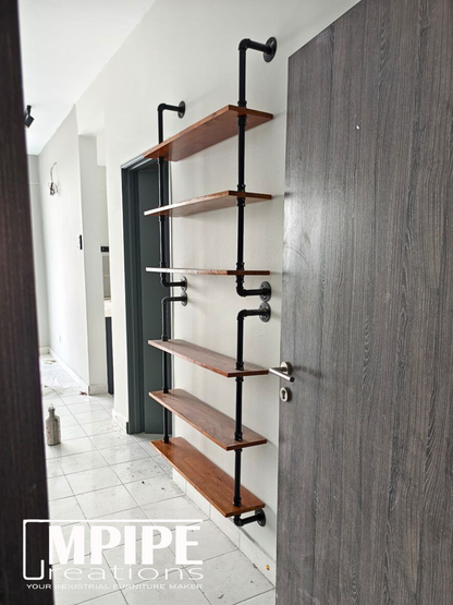 3 LAYERS WALL SHELVES - RUBBERWOOD