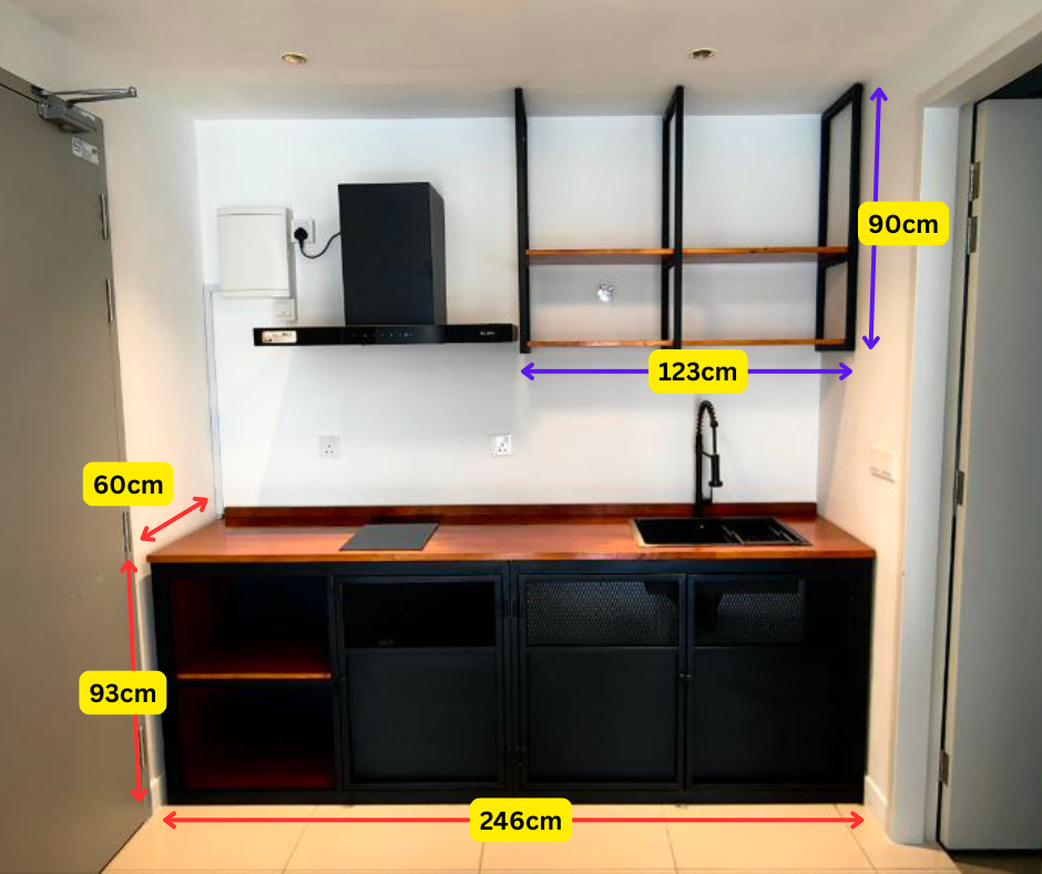 CODE: 4250(Kitchen Countertop) & 450(Wall Shelves) - @Alam Damai Residence, Emerald Hills
