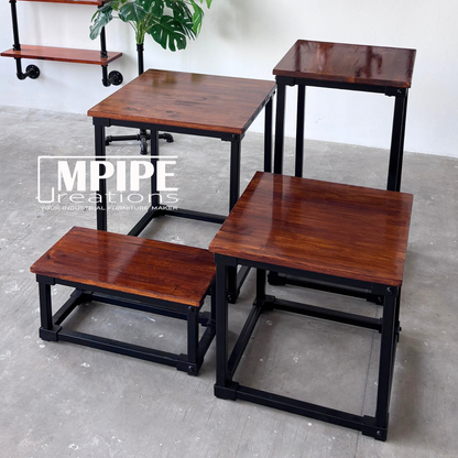 HOLLOW COFFEE TABLE & STOOL