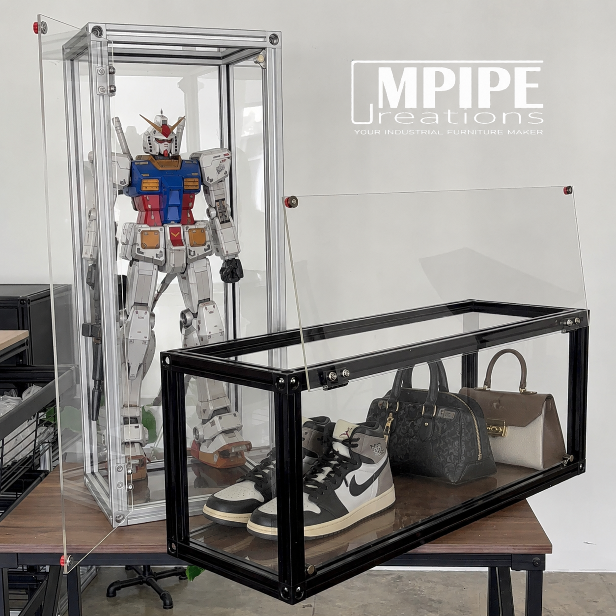 Acrylic Display Box with Aluminium Profile Frame