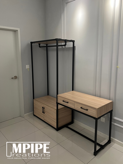 HOLLOW CLOSET ORGANIZER (DRAWER, CABINET, ROTATING MIRROR)