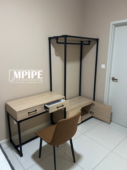 HOLLOW CLOSET ORGANIZER (DRAWER, CABINET, ROTATING MIRROR)