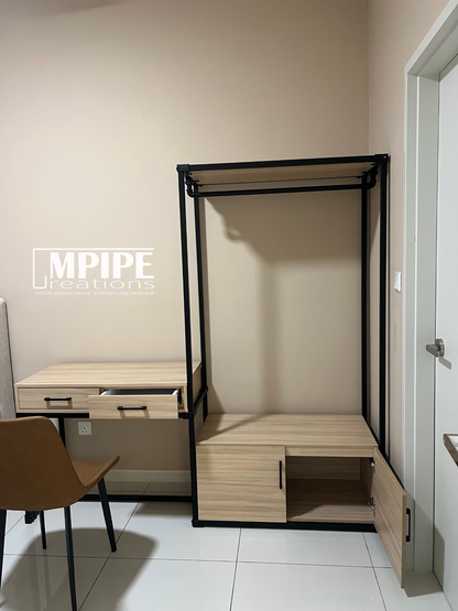 HOLLOW CLOSET ORGANIZER (DRAWER, CABINET, ROTATING MIRROR)