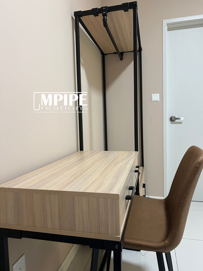 HOLLOW CLOSET ORGANIZER (DRAWER, CABINET, ROTATING MIRROR)