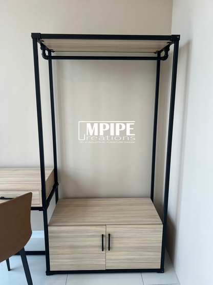 HOLLOW CLOSET ORGANIZER (DRAWER, CABINET, ROTATING MIRROR)