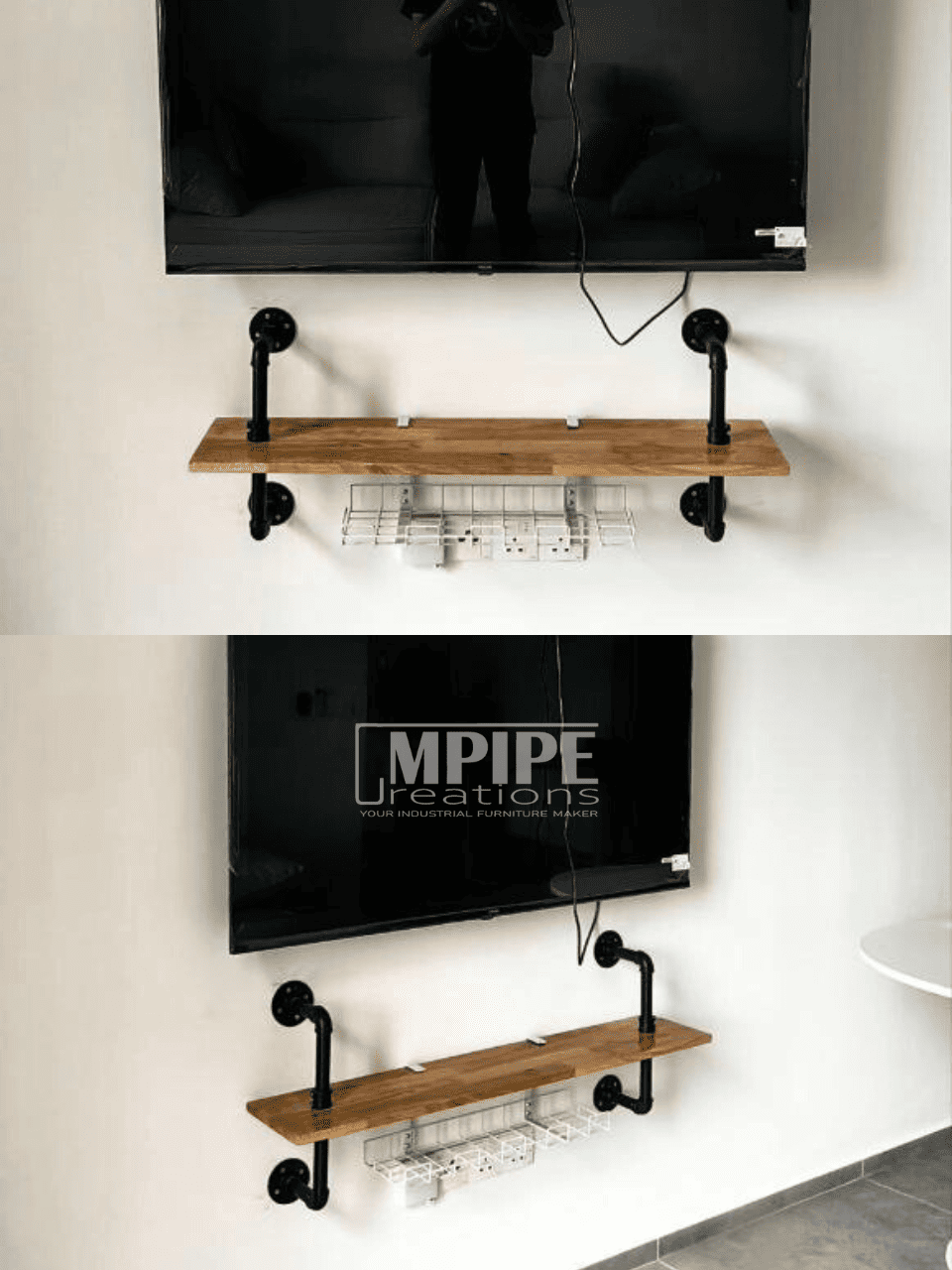 1 LAYER WALL SHELVES - RUBBERWOOD II