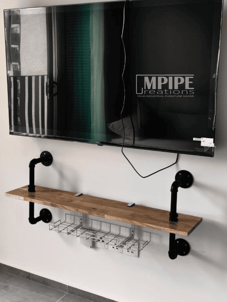 1 LAYER WALL SHELVES - RUBBERWOOD II