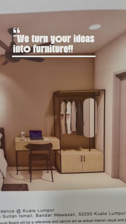 HOLLOW CLOSET ORGANIZER (DRAWER, CABINET, ROTATING MIRROR)