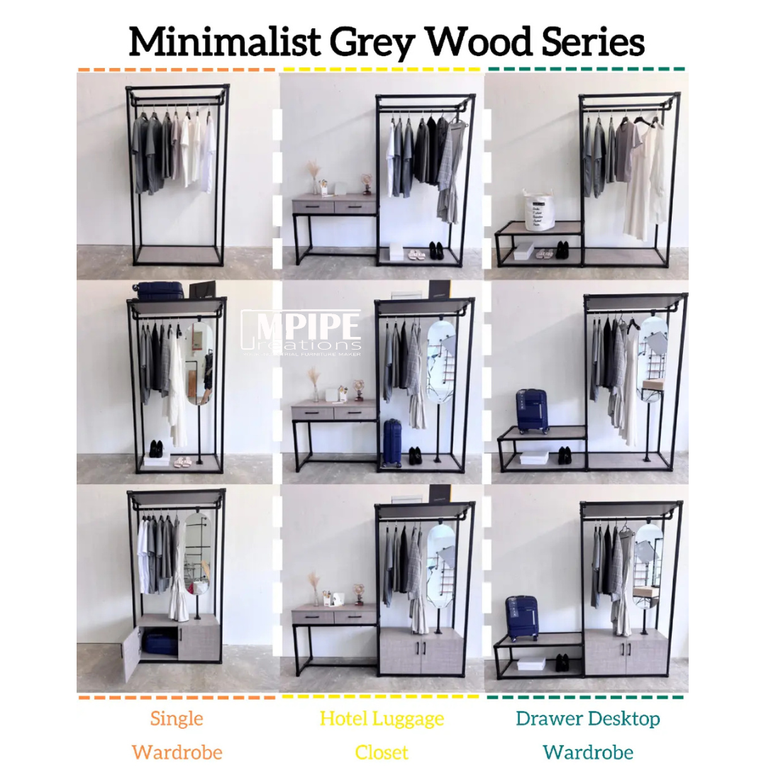 HOLLOW CLOSET ORGANIZER (DRAWER, CABINET, ROTATING MIRROR)