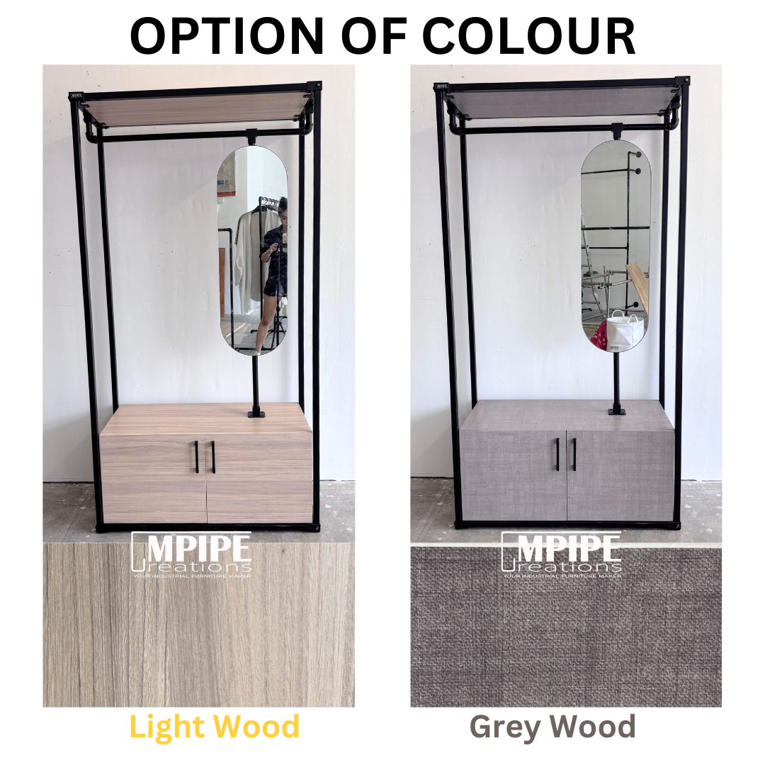 HOLLOW CLOSET ORGANIZER (DRAWER, CABINET, ROTATING MIRROR)
