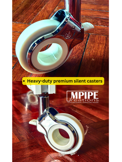 Acrylic Display Rack with Aluminium Profile Frame & Wheels