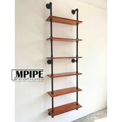 2-6 LAYERS WALL SHELVES - RUBBERWOOD